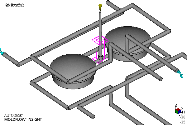 端盖注塑成型工艺及模具设计-含模流